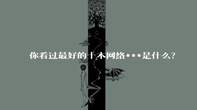 你看过最好的十本网络***是什么？